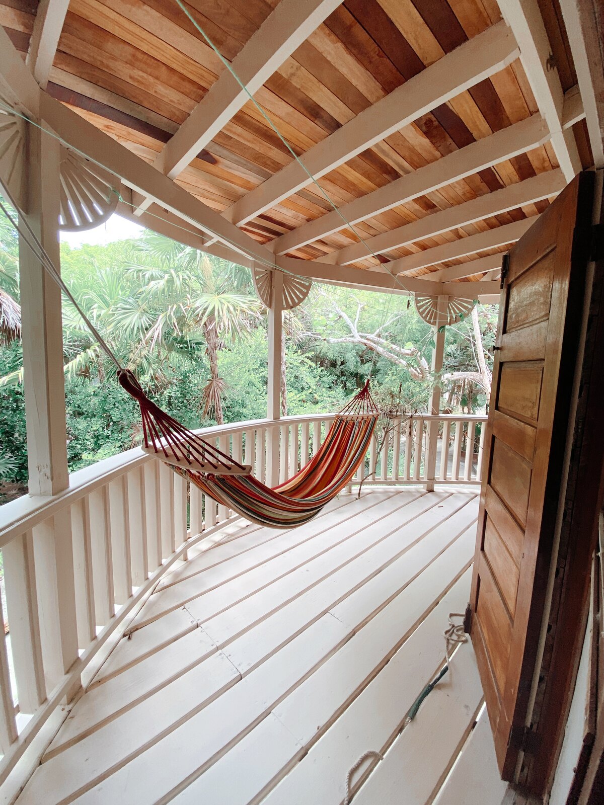 Private apartment terrace with hammock